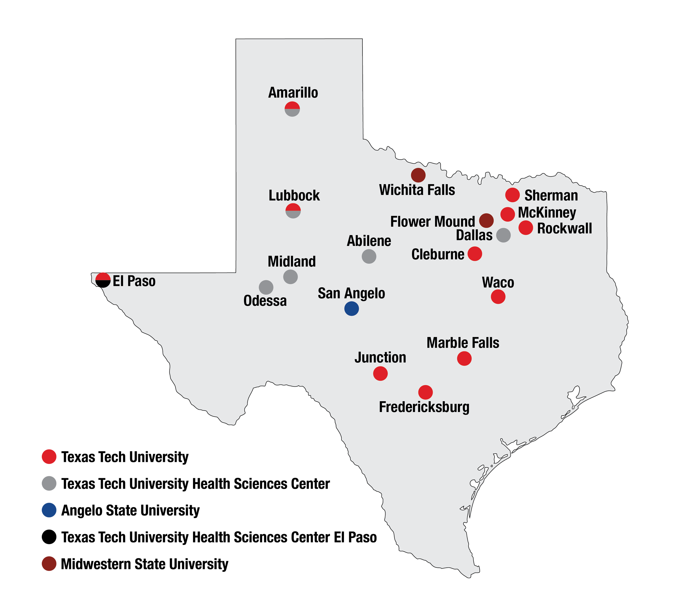 TTU System Locations