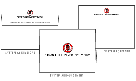 Texas Tech Executive Paper System Announcements/Invitations