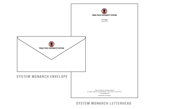 Texas Tech Executive Paper System Monarch Examples