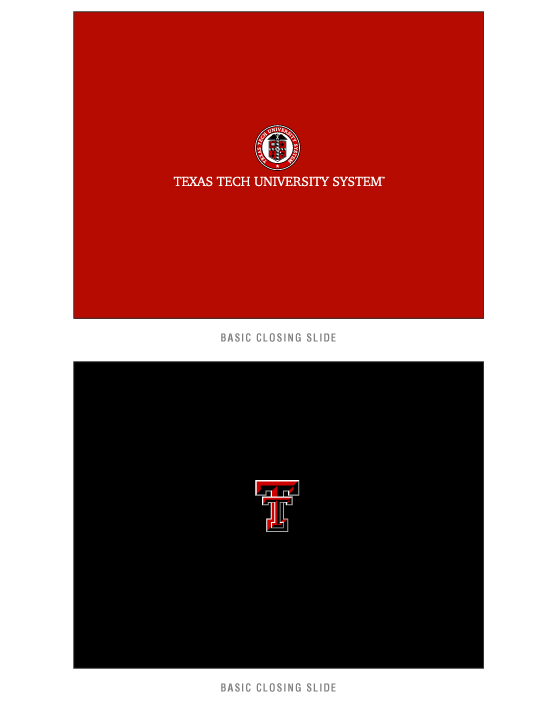 Texas Tech Formal Presentation Closing Example