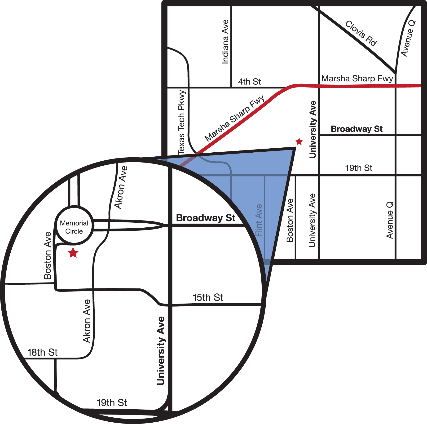 Map to Administration Building