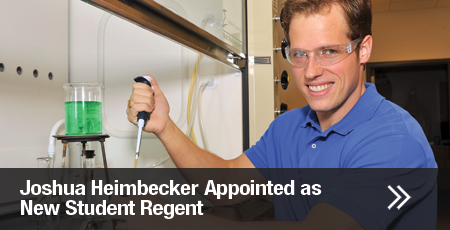 Joshua Heimbecker Appointed as New Student Regent