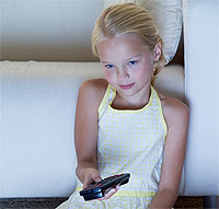 Girl with Remote