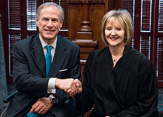 Gov. Abbott and Justice Parker