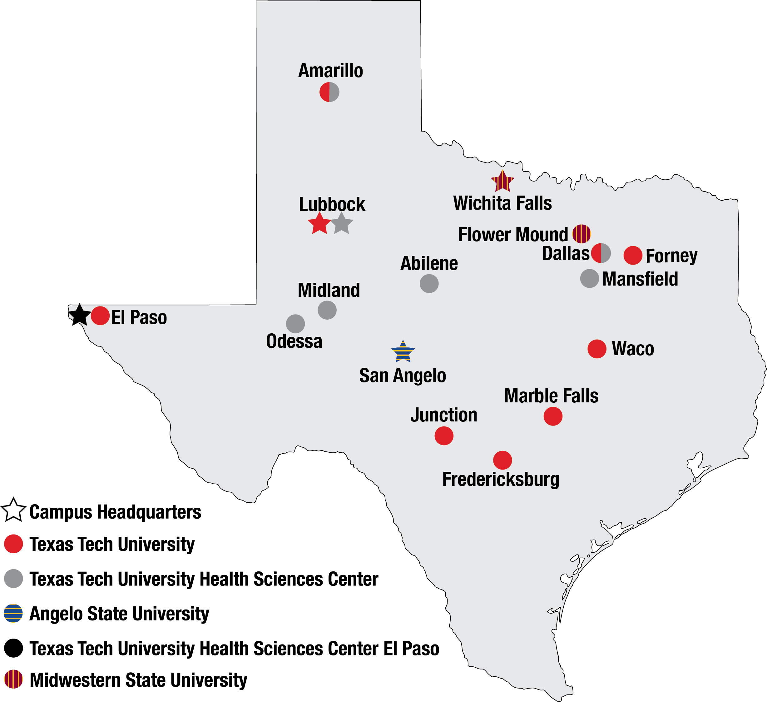Campuses & Academic Sites | Texas Tech University System