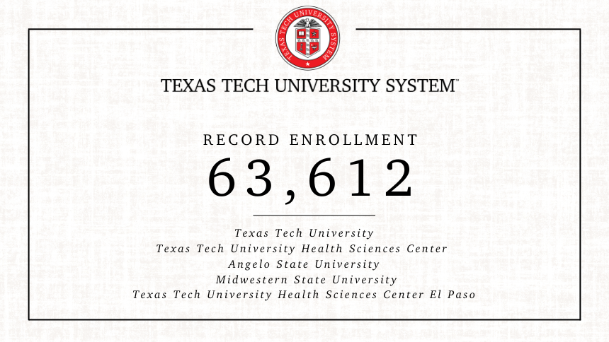 TTU System Record Enrollment