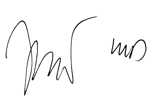 Chancellor Mitchell's Signature