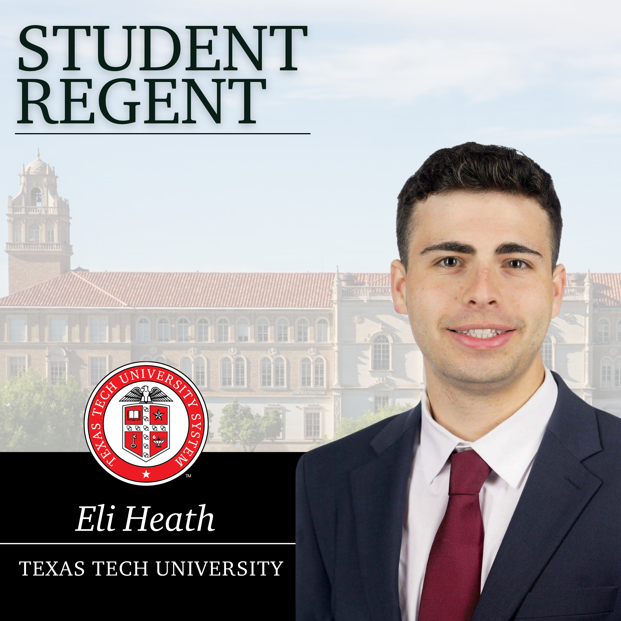 Eli Heath Named Texas Tech University System Student Regent