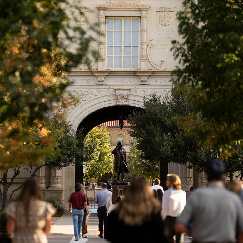 TTU Students on campus.