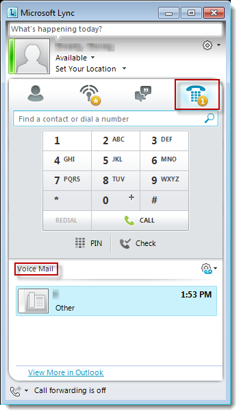 Lync Voicemail