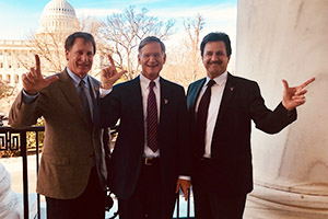 Chancellor Duncan, Rep. Smith, President Schovanec